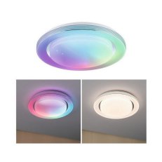 LED stropní svítidlo Rainbow efekt duhy RGBW 230V 22W černá/bílá PAULMANN 70544