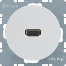 Zásuvka HDMI, R.1/R.3, bílá lesk BERKER 3315422089