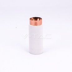 GU10 Fitting Gypsum Metal With Matt Rose Gold Bottom, VT865 V-TAC SKU3113