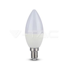 LED žárovka V-TAC 5.5W E14 C37 svíčka 6400K CRI95+ , VT-2226