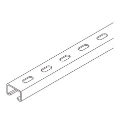 Profilschiene gelocht 40/25X2 75 PUK GROUP KHA 9-20F