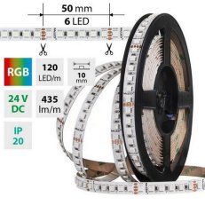 LED pásek SMD4040 RGB 120LED/m 50m, 24V, 14 W/m MCLED ML-128.003.90.2