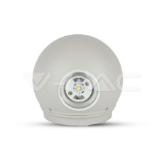 6W LED Wall Light White Body Round IP65