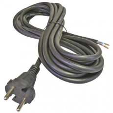 Přívodní kabel FLEXO H05RR-F 2x1,5C s kontur vidlicí 5m černá GUMA