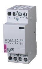 Modulární stykač RD 25-04, 4p, 2M, kontakty 4xNC,25A, 24V AC/DC ETI 002464017