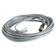 Kabel PVC s konekorem M12, zástrčka, přímý,5 pinů, L=5m XZCPV1564L5