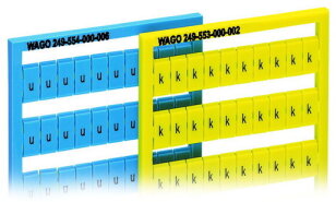 Popisovací karta WSB s potiskem U/V (50×) modrá WAGO 249-554/000-006