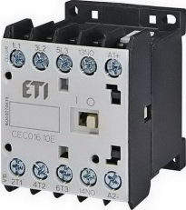 Miniaturní stykač ETI CEC016.10-24V DC 3p 4xNO 22A(AC1)/16A(AC3 400V)