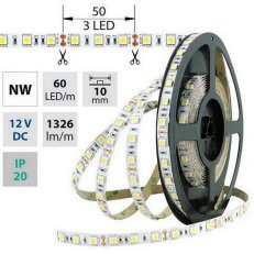 LED pásek SMD5050 NW, 60LED, 50m, 12V, 14,4 W/m MCLED ML-121.665.60.2