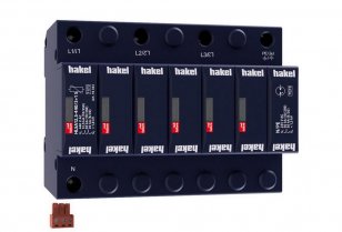 Svodič impulzních proudů a rázového přepětí HAKEL HLSA12,5-440/3+1 S SPD typ 1+2