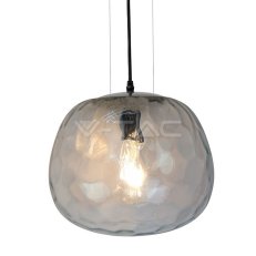 Závěsné svítidlo V-TAC Designer Glass Shape 3 Wire Suspension d 300mm VT-7306