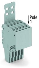 Pružinová svorka Push-in CAGE CLAMP 1,5mm2 šedá 5pól. WAGO 2020-205/133-000