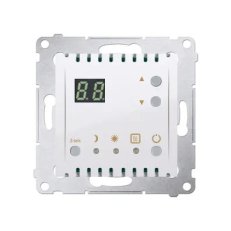 Termostat s displejem, vestavěný senzor teploty, 16(2) A, 230V~, bílá