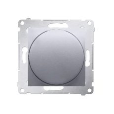 Stmívač tlačítko-otočný, 20-500W, stříbrná matná metalizované DS9T.01/43