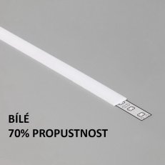 FKU-PA-2M-W Plexi A bílé pro AL profily FKU22, 55, 2m FK TECHNICS 4737633