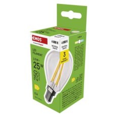 LED žárovka Filament Mini Globe E14 1,8 W (25 W) 250 lm neutrální bílá ZF1D03