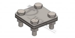 DT TECHNIC 300370 SR 02 Cu Svorka odbočná a spojovací pro zemnící pásku 30/4