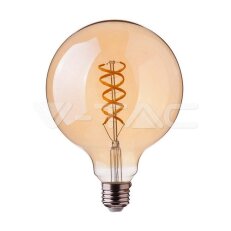 LED žárovka V-TAC 5W Filament E27 G95 Gold Glass Curve Shape Warm White