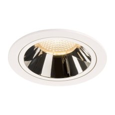 NUMINOS DL L vnitřní LED zápustné stropní svítidlo bílá/chrom 2700K 20°