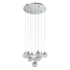 Závěsné svítidlo MIOGLIA LED  chrom/čiré/GRANILLE 31,5W IP20 EGLO 39527