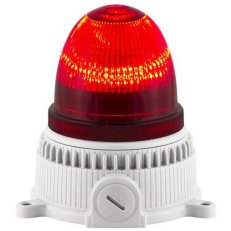 Svítidlo signální OVOLUX LED 12/24 V, ACDC, IP65, M16, červená, světle šedá