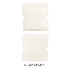 McLED ML-762.023.43.0 Koncovka bez otvoru pro PA, bílá barva, 1ks