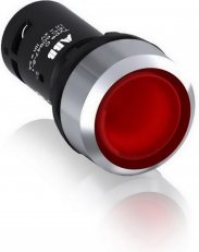 CP1-31R-10 Tlačítko červené, prosvětlené, včetně LED ABB 1SFA619100R3111