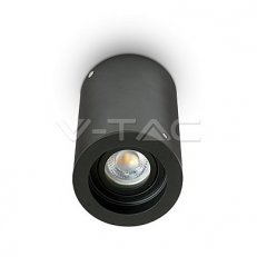 GU10 Fitting Surface Round Black,  VT-79