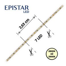 LED pásek 266LED/m 2216 IP20 2800-2900 K bílá 24V 4mm 5m FK TECHNICS 4739210-60