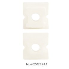 McLED ML-762.023.43.1 Koncovka s otvorem pro PA, bílá barva, 1ks