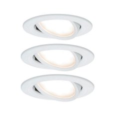 Vestavné svítidlo LED Nova kruhové 3x6,5W bílá mat nastavitelné 934.49 93449