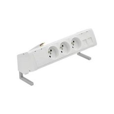 Kancelářská sestava zásuvek: 3x 250 V typ E + 2x zásuvka RJ45 kabel bílá :5025