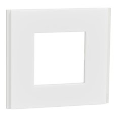 Krycí rámeček NOVÁ UNICA DECO MATERIALS jednonásobný Translucent white