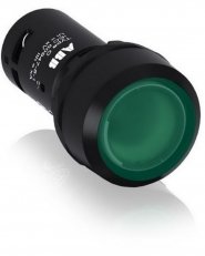 CP1-11G-10, Tlačítko zelené, prosvětlené, včetně LED ABB 1SFA619100R1112