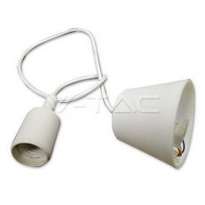 E27 Pendant Holder White,  VT-7228