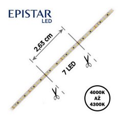 LED pásek 266LED/m 2216 IP20 4000-4300 K bílá 24V 4mm 5m FK TECHNICS 4739211-60