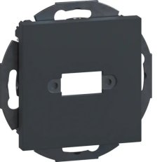 Montážní rám 1násobný pro videomodul typ 30, centrální díl 55x55 mm, gr. černá