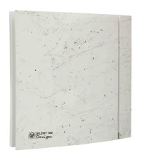 SILENT 100 CZ DESIGN Marble White 4C IP45 tichý malý ax. vent. mramorově bílý