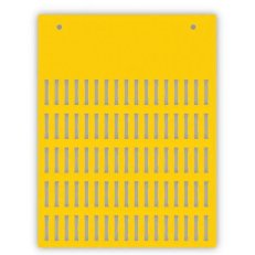Štítek zásuvný KCPM-Y 4x15 žlutý bez popisu 80ks ELEKTRO BEČOV G0809002