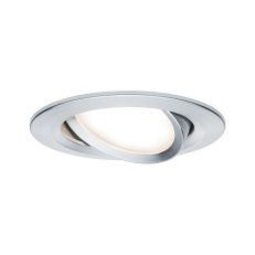 Vestavné svítidlo LED Nova kruhové 1x6,5W hliník broušený nastavitelné 934.50