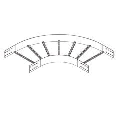 Weitspannkabelleiter-Bogen PUK GROUP WPLB 150-20F