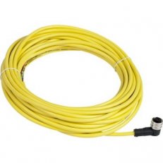 Kabel PVC s konektorem zásuvka 1/2˝ 3 piny zahnutý L=10m XZCPV1965L10