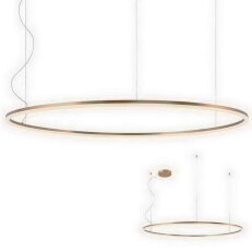 Závěsné svítidlo ORBIT SU LED 105W 3000K D1500 BRASS-DALI REDO 01-1719-DALI