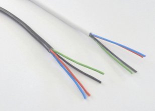 Kabel RGB černý 4x0,5 kulatý T-LED 111112