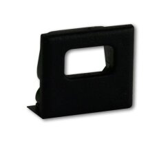 End cap E82B black for profile PL4, with cable bushing 1 pc GALAXY PROFILES