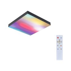 LED Panel Velora Rainbow dynamicRGBW hranaté 295x295mm RGBW černá PAULMANN 79907