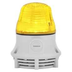 Svítidlo se zvukovým signálem MICROLAMP LED A 12/24V ACDC IP30 M16 žlutá 2 tóny