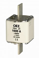 PN4a 1250A gG Pojistková vložka AC 500V/DC 250V vel.4a OEZ:34389