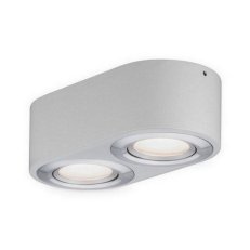 LED stropní svítidlo Argun 2-ramenné 9,6W bílá mat/hliník kartáčovaný 797.09