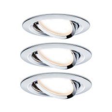 Vestavné svítidlo LED Nova kruhové 3x6,5W chrom nastavitelné 934.52 93452